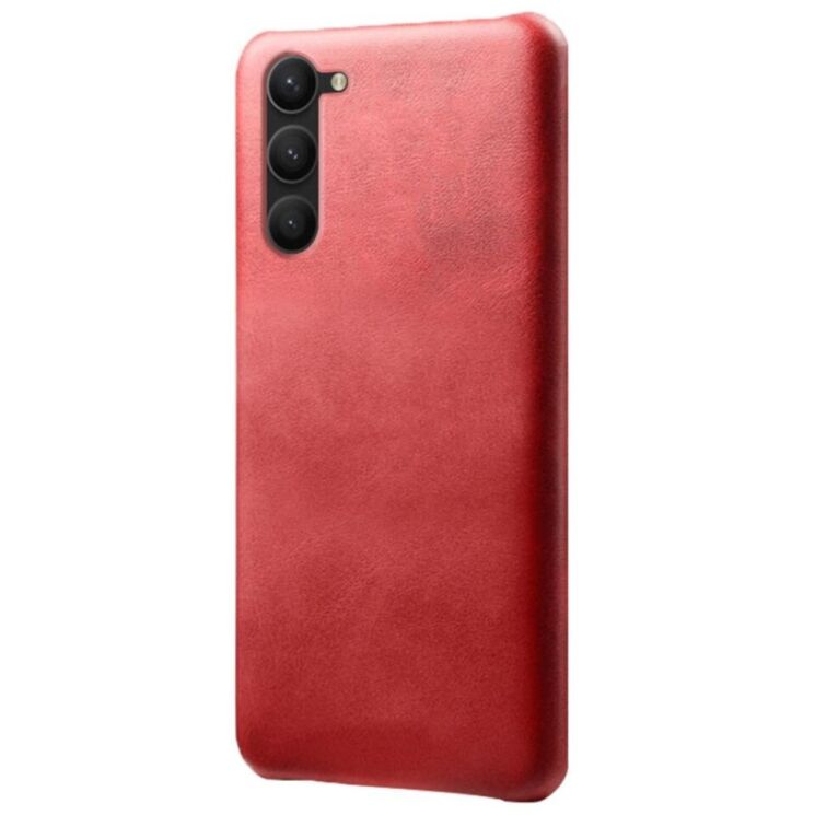 Защитный чехол Deexe Leather Back Cover для Samsung Galaxy S24 Plus - Red: фото 2 из 4