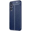 Защитный чехол Deexe Leather Cover для Samsung Galaxy A15 (A155) - Blue (344818L)