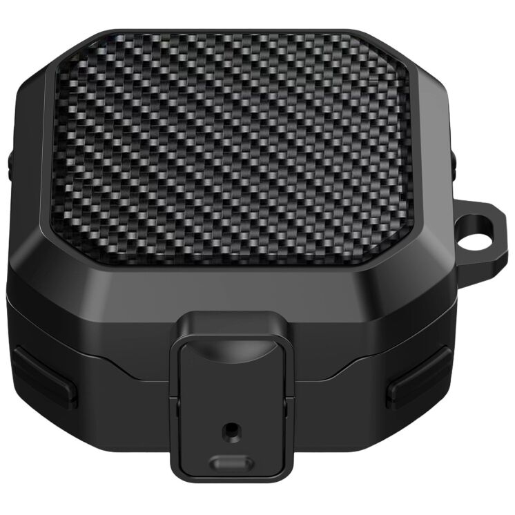 Захисний чохол Deexe Lock Design для Samsung Galaxy Buds 4 / Buds 4 Pro - Black: фото 1 з 7