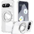 Защитный чехол Deexe Mag Stand для Google Pixel 9 / 9 Pro - Transparent (360092T)