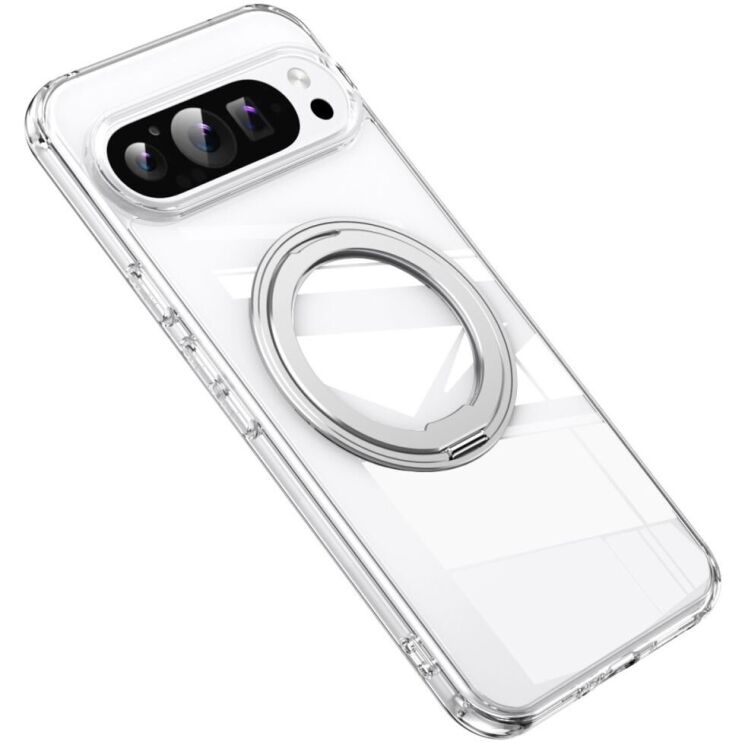 Защитный чехол Deexe Mag Stand для Google Pixel 9 / 9 Pro - Transparent: фото 2 из 13
