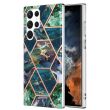 Защитный чехол Deexe Marble Pattern для Samsung Galaxy S23 Ultra - Blue / Green (317925LG)