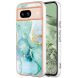 Защитный чехол Deexe Marble Style для Google Pixel 8A - Green (341036G). Фото 1 из 6