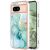 Защитный чехол Deexe Marble Style для Google Pixel 8A - Green: фото 1 из 6