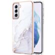 Захисний чохол Deexe Marble Style для Samsung Galaxy S21 (G991) - White (230425W)