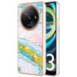 Защитный чехол Deexe Marble Style для Xiaomi Redmi A3 - Light Green (349256LG)