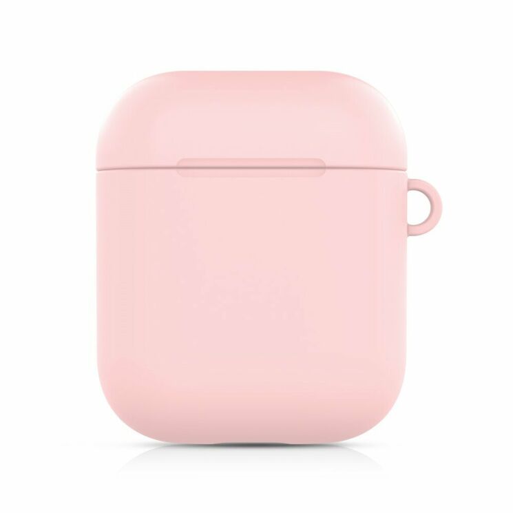 Защитный чехол Deexe Matte Case для Apple AirPods 1 / 2 - Pink: фото 2 из 6