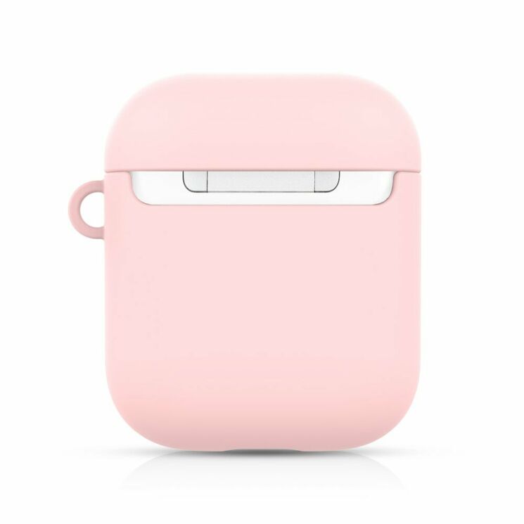 Защитный чехол Deexe Matte Case для Apple AirPods 1 / 2 - Pink: фото 3 из 6