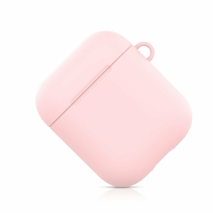 Защитный чехол Deexe Matte Case для Apple AirPods 1 / 2 - Pink: фото 4 из 6