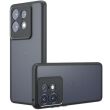 Защитный чехол Deexe Matte Skin для Motorola Edge 50 Pro - Transparent Black (353639H)
