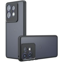 Защитный чехол Deexe Matte Skin для Motorola Edge 50 Pro - Transparent Black: фото 1 из 11