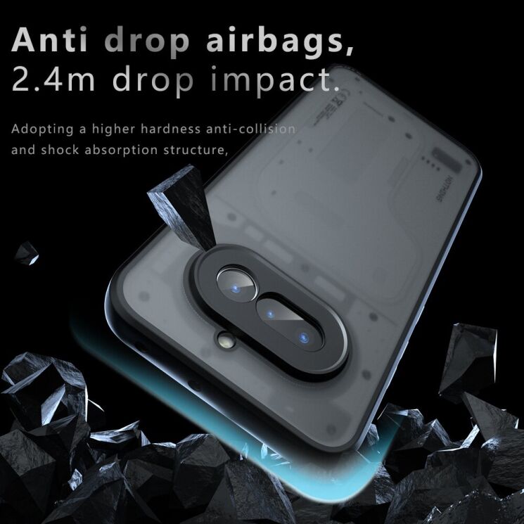 Захисний чохол Deexe Matte Skin для Nothing Phone (4a) - Transparent Black (411312TB) Захисний чохол Deexe Matte Skin для Nothing Phone (4a) - Transparent Black: фото 3 з 10