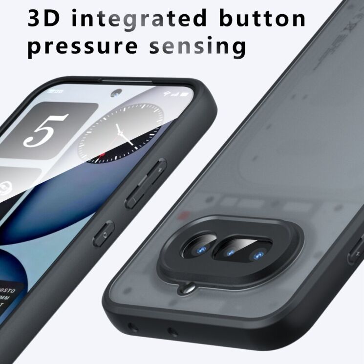 Захисний чохол Deexe Matte Skin для Nothing Phone (4a) - Transparent Black (411312TB) Захисний чохол Deexe Matte Skin для Nothing Phone (4a) - Transparent Black: фото 10 з 10