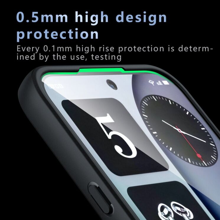 Захисний чохол Deexe Matte Skin для Nothing Phone (4a) - Transparent Black (411312TB) Захисний чохол Deexe Matte Skin для Nothing Phone (4a) - Transparent Black: фото 6 з 10