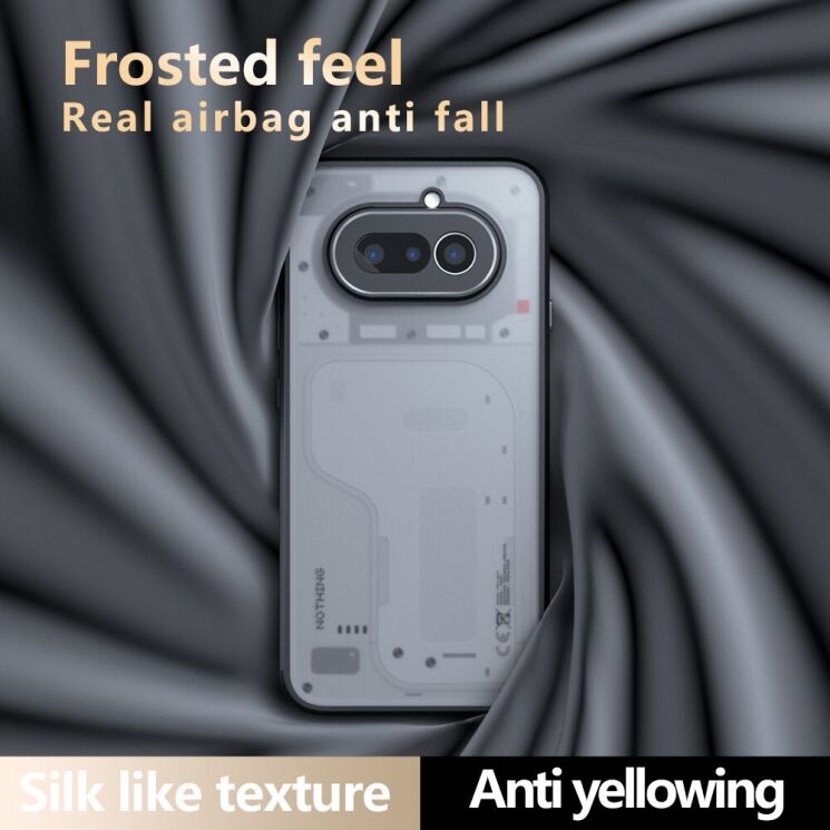 Захисний чохол Deexe Matte Skin для Nothing Phone (4a) - Transparent Black (411312TB) Захисний чохол Deexe Matte Skin для Nothing Phone (4a) - Transparent Black: фото 8 з 10
