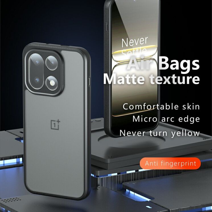 Защитный чехол Deexe Matte Skin для OnePlus 15 - Black: фото 3 из 13