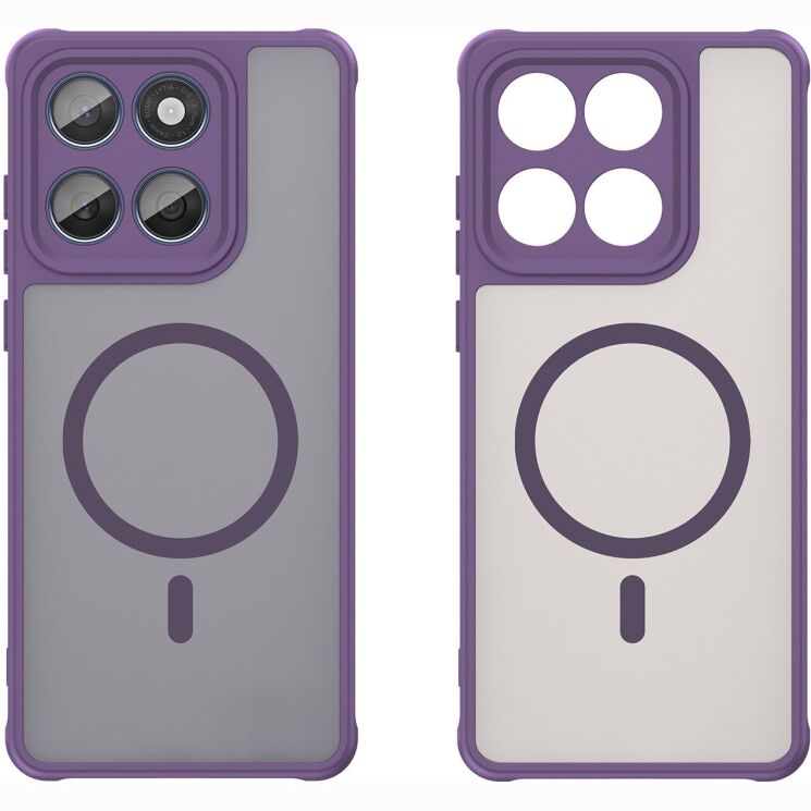 Захисний чохол Deexe Matte Skin with MagSafe для Motorola Signature - Purple: фото 2 з 8