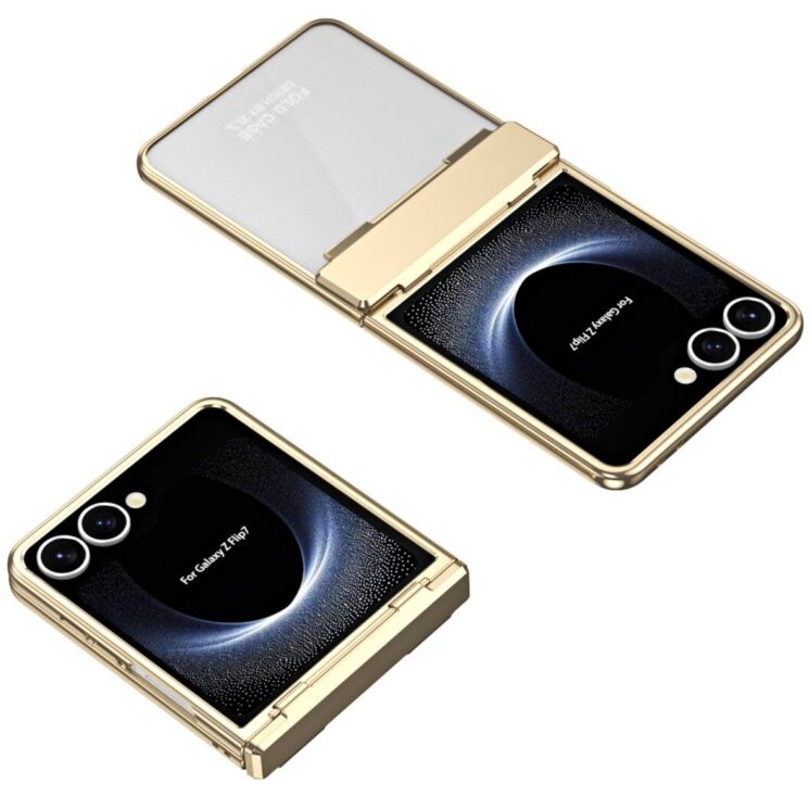 Захисний чохол Deexe Mirage Series для Samsung Galaxy Flip 7 - Gold: фото 3 з 13