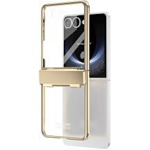 Защитный чехол Deexe Mirage Series для Samsung Galaxy Flip 7 - Gold: фото 1 из 13