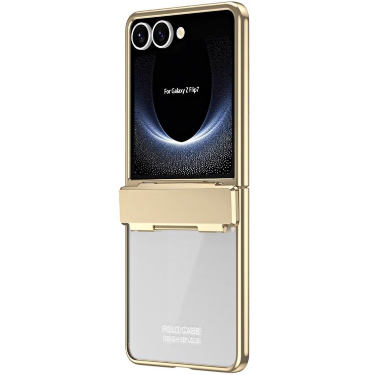 Захисний чохол Deexe Mirage Series для Samsung Galaxy Flip 7 - Gold: фото 2 з 13