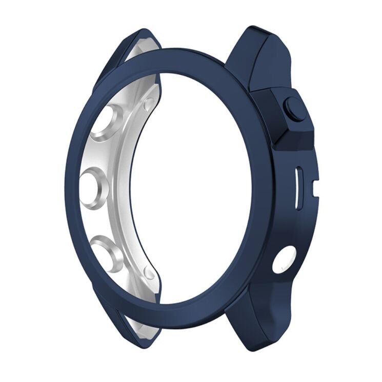Захисний чохол Deexe Protective Frame для Garmin Fenix 7X / 7X Solar - Midnight Blue: фото 2 з 7