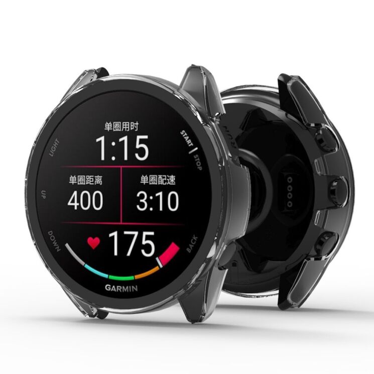 Захисний чохол Deexe Protective Frame для Garmin Forerunner 165 - Transparent: фото 2 з 3