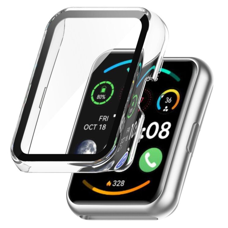 Защитный чехол Deexe Protective Frame для Huawei Watch Fit 2 - Transparent: фото 1 из 8