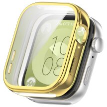 Защитный чехол Deexe Protective Frame для Huawei Watch Fit 3 - Gold: фото 1 из 7