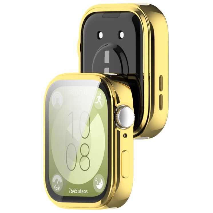 Защитный чехол Deexe Protective Frame для Huawei Watch Fit 3 - Gold: фото 6 из 7