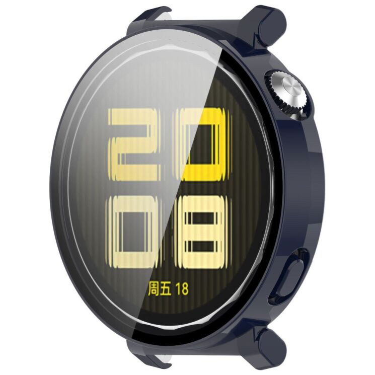 Защитный чехол Deexe Protective Frame для Huawei Watch GT 5 Pro (42mm) - Dark Blue: фото 5 из 7
