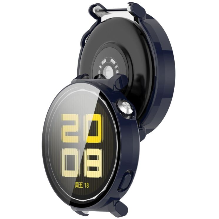 Защитный чехол Deexe Protective Frame для Huawei Watch GT 5 Pro (42mm) - Dark Blue: фото 6 из 7