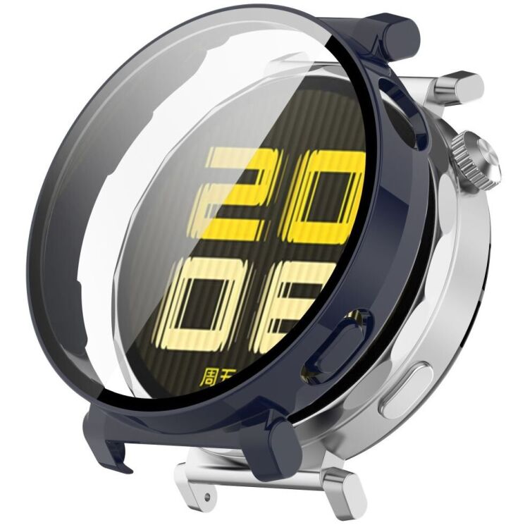 Защитный чехол Deexe Protective Frame для Huawei Watch GT 5 Pro (42mm) - Dark Blue: фото 1 из 7