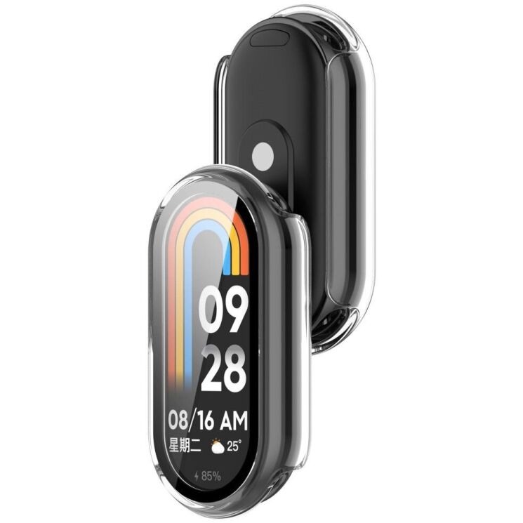 Защитный чехол Deexe Protective Frame для Xiaomi Mi Smart Band 9 - Transparent: фото 3 из 8