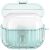 Захисний чохол Deexe Ridge Guard для Samsung Galaxy Buds 3 / Buds 3 Pro - Transparent Blue: фото 1 з 3