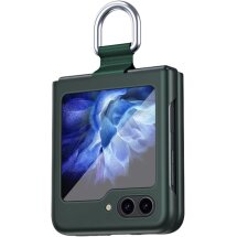 Защитный чехол Deexe Ring Case для Samsung Galaxy Flip 6 - Midnight Green: фото 1 из 9