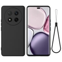 Защитный чехол Deexe Silicone Case для Honor Magic 7 Lite - Black: фото 1 из 8
