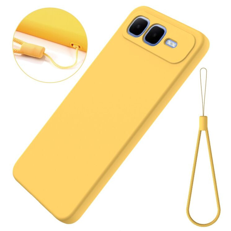 Защитный чехол Deexe Silicone Case для Infinix Smart 10 Plus - Black: фото 8 из 9