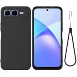 Защитный чехол Deexe Silicone Case для Infinix Smart 10 Plus - Black: фото 1 из 9