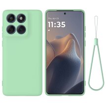 Защитный чехол Deexe Silicone Case для Motorola Edge 60 / Edge 60 Fusion - Green: фото 1 из 8
