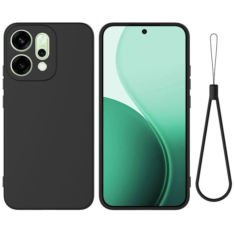 Захисний чохол Deexe Silicone Case для OPPO Reno 14 5G - Black: фото 1 з 9
