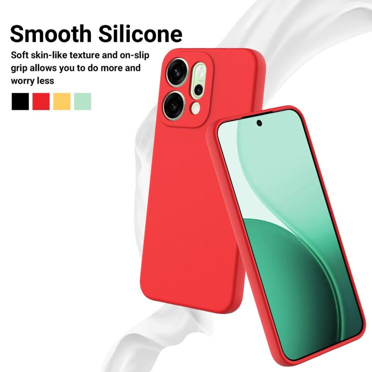 Захисний чохол Deexe Silicone Case для OPPO Reno 14 5G - Black: фото 4 з 9