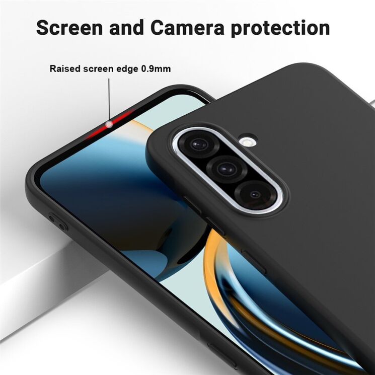 Силиконовый (TPU) чехол Deexe Silicone Case для Samsung Galaxy A56 (A566) - Black: фото 5 из 8