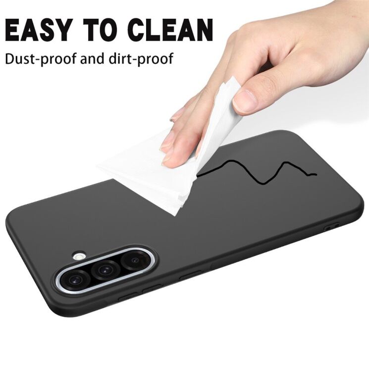 Силиконовый (TPU) чехол Deexe Silicone Case для Samsung Galaxy A56 (A566) - Black: фото 8 из 8