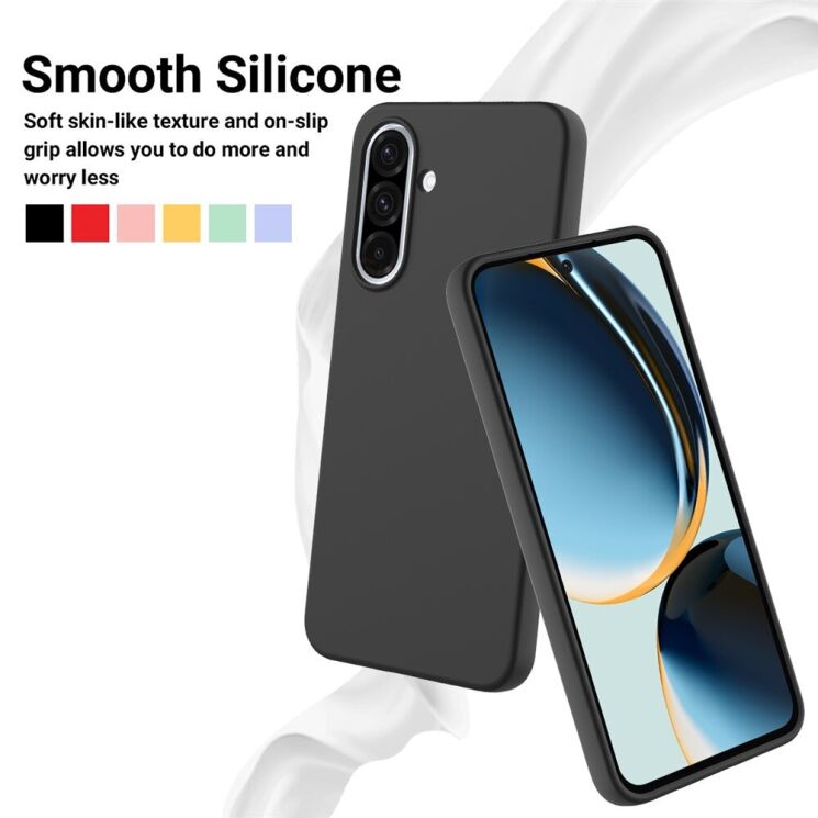 Силиконовый (TPU) чехол Deexe Silicone Case для Samsung Galaxy A56 (A566) - Black: фото 4 из 8