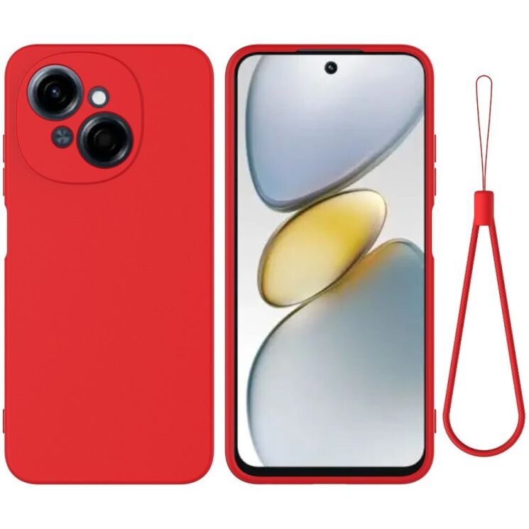 Защитный чехол Deexe Silicone Case для TECNO Spark Go 1 - Red: фото 1 из 8