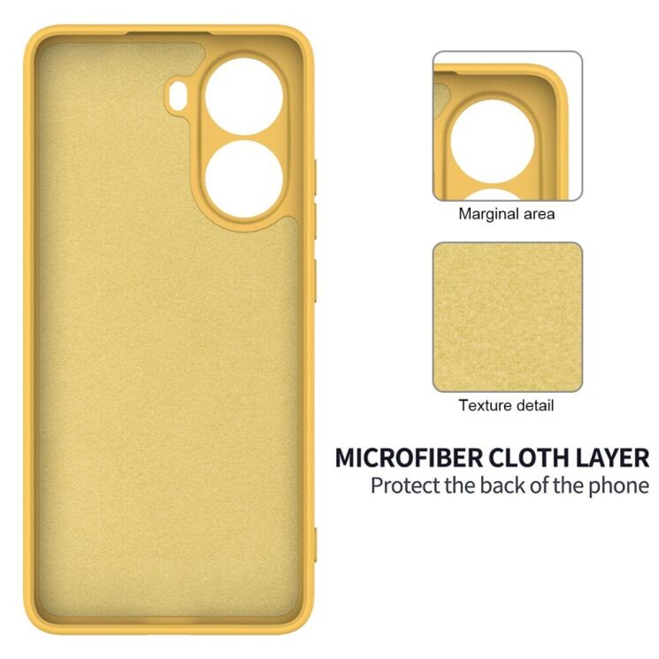 Защитный чехол Deexe Silicone Case для Xiaomi Poco X7 Pro - Black: фото 6 из 9