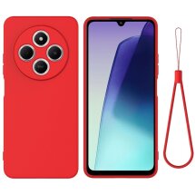 Защитный чехол Deexe Silicone Case для Xiaomi Redmi 14C / Redmi A4 5G / Poco C75 - Red: фото 1 из 8