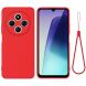 Защитный чехол Deexe Silicone Case для Xiaomi Redmi 14C / Redmi A4 5G / Poco C75 - Red (366051R). Фото 1 из 8
