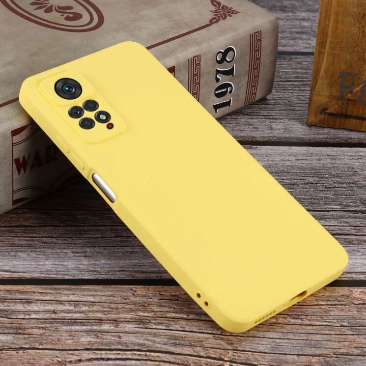 Защитный чехол Deexe Silicone Case для Xiaomi Redmi Note 11 Pro Global (4G/5G) / 11E Pro - Yellow: фото 10 из 11