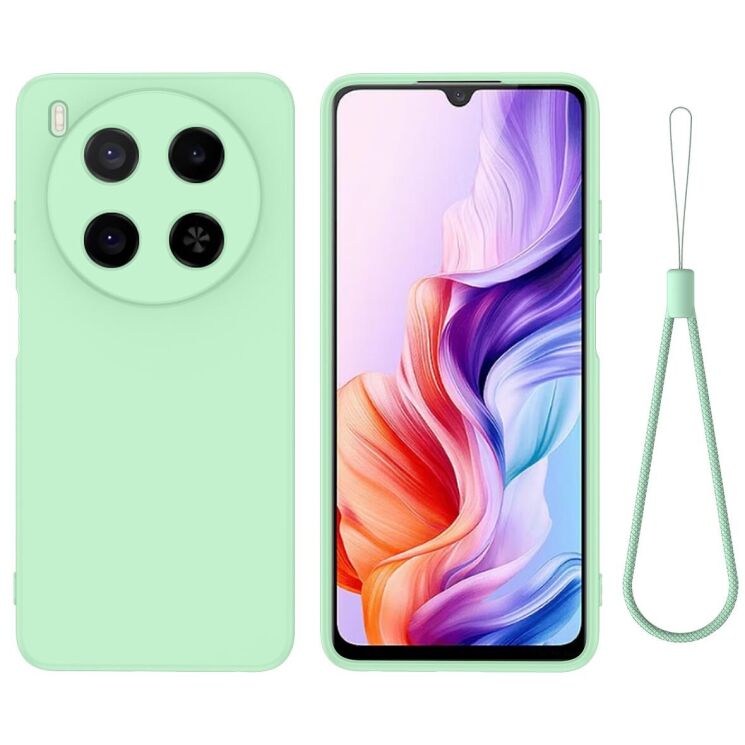 Силиконовый (TPU) чехол Deexe Silicone Case для ZTE Blade V70 Max - Green: фото 1 из 9